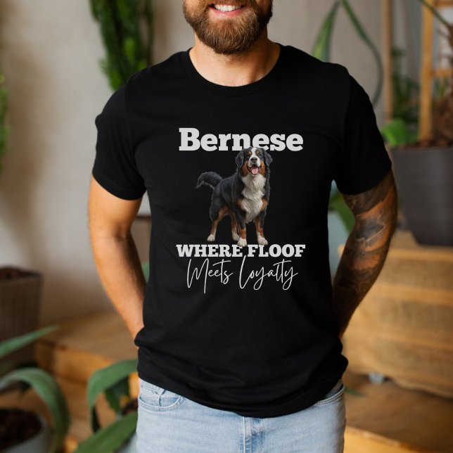 Camiseta Bernese Lovers, Bernese Mountain Dog T-Shirt (Criador carregado)