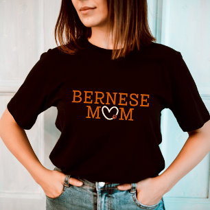 Camiseta Bernese Mamãe Gift Bernese Mountain Dog com coraçã