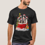 Camiseta Bernese Mountain Christmas Santa Claus Bag Christm<br><div class="desc">Bernese Mountain Christmas Santa Claus Bag Christm</div>