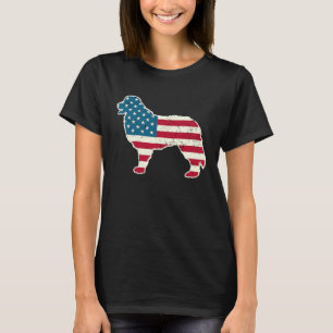 Camiseta Bernese Mountain Dog 4 de julho Homens Mulheres EU