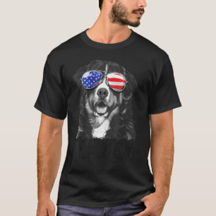 Camiseta Bernese Mountain Dog 4 de julho Merica Men America