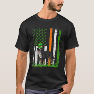 Camiseta Bernese Mountain Dog América Dia de São Patríci