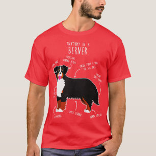Camiseta Bernese Mountain Dog Anatomy 3