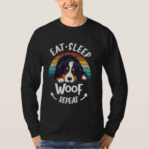 Camiseta Bernese Mountain Dog Berner Come Sleep Repete