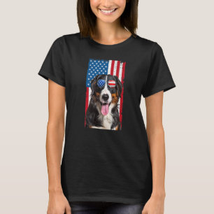 Camiseta Bernese Mountain Dog For Men Kids Usa 4 De Julho