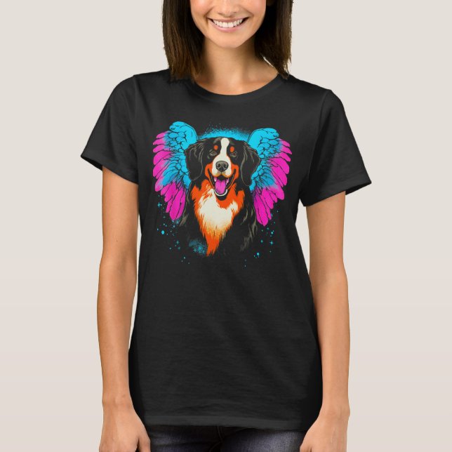 Camiseta Bernese Mountain Dog Heaven (Frente)