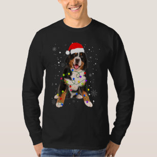 Camiseta Bernese Mountain Dog Ilumina Fama de Natal