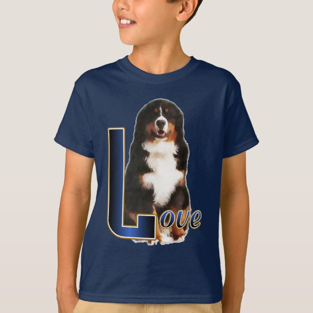 Camiseta Bernese Mountain Dog Love (Frente)