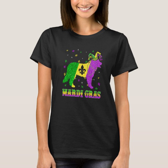 Camiseta Bernese Mountain Dog Mardi Gras Carnival Jester Be (Frente)