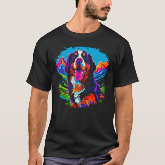 Camiseta Bernese Mountain Dog Mountain (Frente)