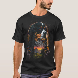 Camiseta Bernese Mountain Dog Para Homens Mulheres Crianças