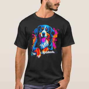 Camiseta Bernese Mountain Dog Piano