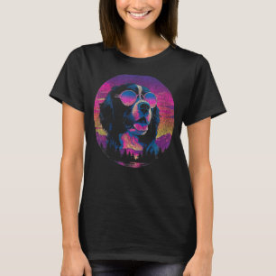 Camiseta Bernese Mountain Dog Pop Art Estilo Retroativo Par