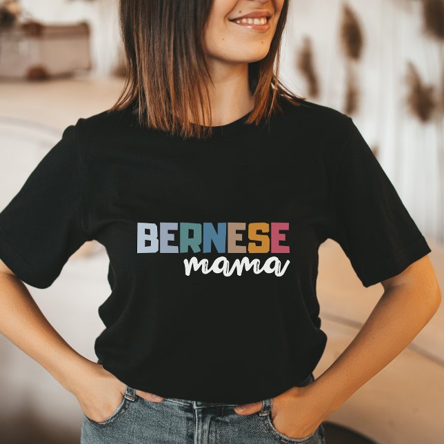 Camiseta Bernese Mountain Dog presente colorido para amante (Criador carregado)