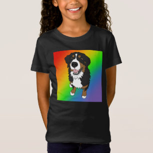 Camiseta Bernese Mountain Dog Rainbow
