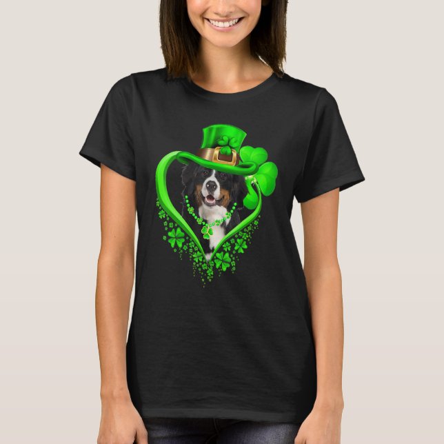 Camiseta Bernese Mountain Dog St Patricks Day Lover Irish S (Frente)