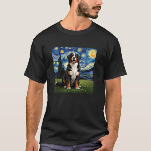 Camiseta Bernese Mountain Dog Starry Night Dog Gift