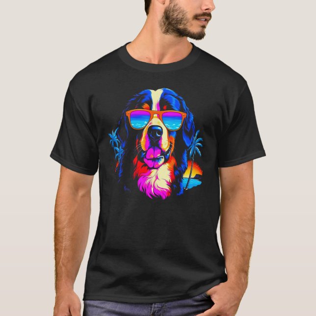 Camiseta Bernese Mountain Dog Summer Party (Frente)