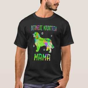 Camiseta Bernese Mountain Mama Cachorro Colorido Mãe