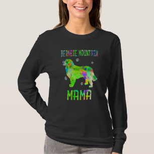 Camiseta Bernese Mountain Mama Cachorro Colorido Mãe