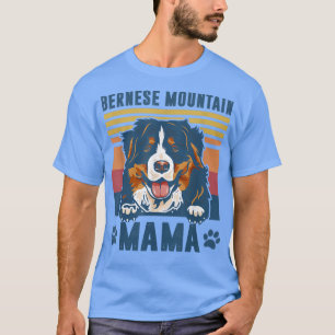 Camiseta Bernese Mountain Mama Mãe Retrô Dogente Mãe