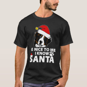 Camiseta Bernese Mountain Seja Legal Para Mim Eu Sei Papais