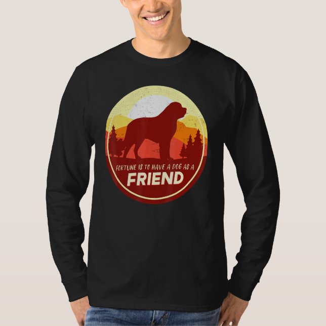 Camiseta Bernhardiner Dog Retro 12 (Frente)