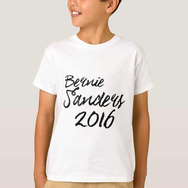 Camiseta Bernie Sanders 2016 Assinatura (Frente)