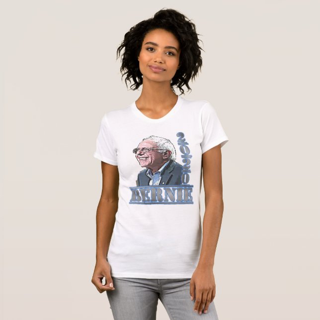 Camiseta Bernie Sanders 2020 - Tshirt de apoio eleitoral (Frente Completa)