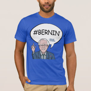 Camiseta Bernie Sanders Citação - Hashtag Bernin' - - .png