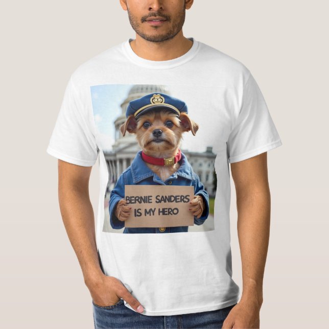 Camiseta Bernie Sanders É Meu Herói (Frente)