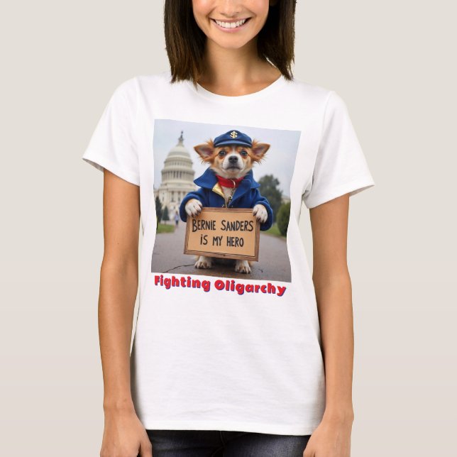 Camiseta Bernie Sanders É Meu Herói (Frente)