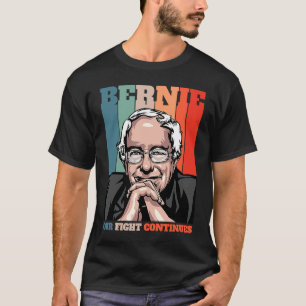Camiseta Bernie Sanders Nossa Luta Continua Sinta o Bern R