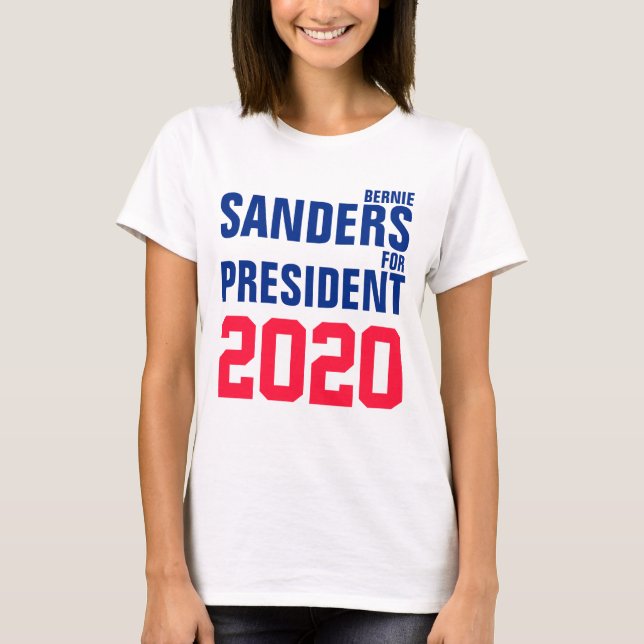 Camiseta BERNIE SANDERS PARA PRESIDENTE 2020 - Personalizad (Frente)