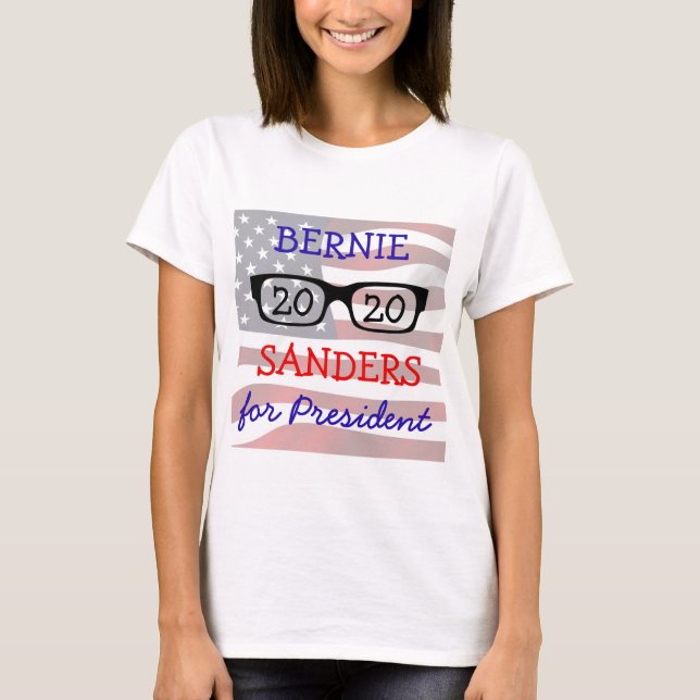Camiseta Bernie Sanders para Presidente em 2020 (Frente)