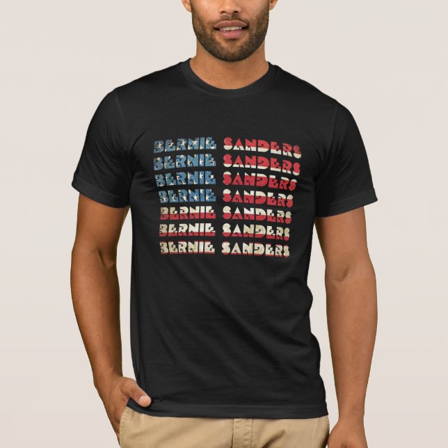 Camiseta Bernie Sanders Retro USA T-Shirt AA (Frente)