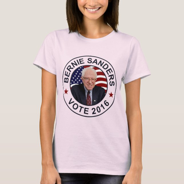 Camiseta Bernie Sanders US Flag (Frente)