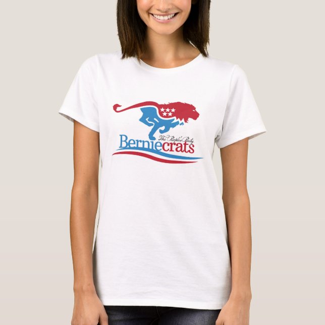 Camiseta Berniecrats - T do logotipo (Frente)