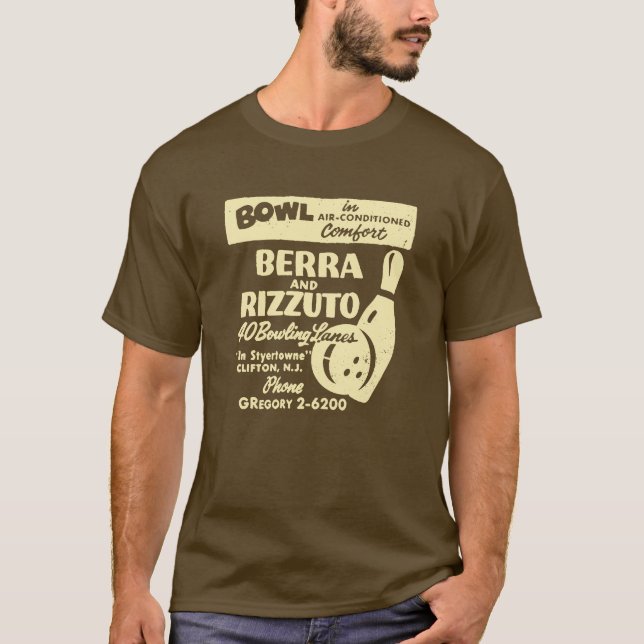 CAMISETA BERRA AND RIZZUTO BOWLING LANES (Frente)