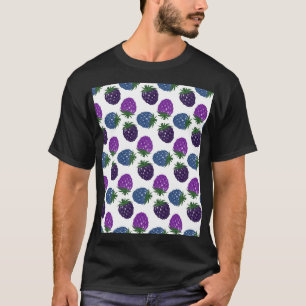 Camiseta Berries Coloridos: Padrão Multicolorido Sem Costur