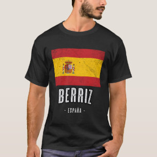 Camiseta Berriz Espanha Es Flag City Bandera Ropa