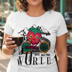 Camiseta Berry Biker Faith – “Vá por todo o mundo”