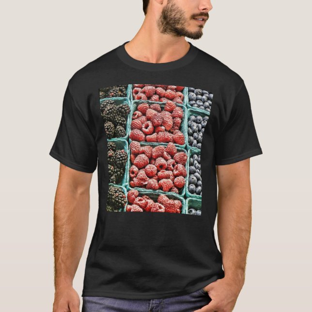 Camiseta Berry Blackberry Raspberry Blueberry Baske (Frente)