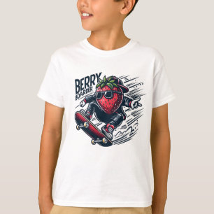 Camiseta Berry Boarder - Skateboard Strawberry