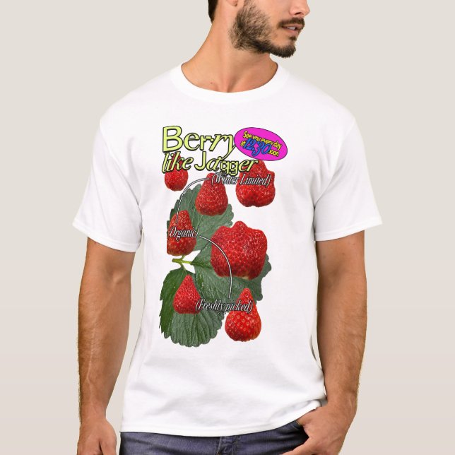 Camiseta Berry como jagger T-shirt (Frente)