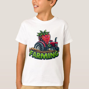 Camiseta Berry Fast Farming Funny Trator