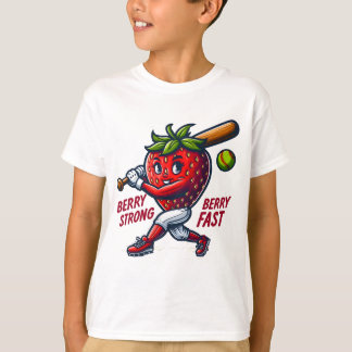 Camiseta Berry Strong, Berry Fast! Morango Softball