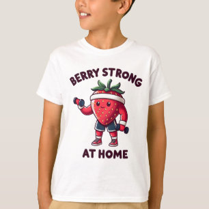 Camiseta Berry Strong No Home Workout Strawberry