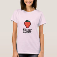 Berry Sweet Pixel Art Strawberry - Bonita Minimali
