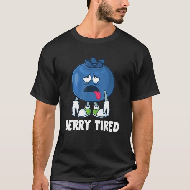Camiseta Berry Tired Sleeping Blueberry (Frente)